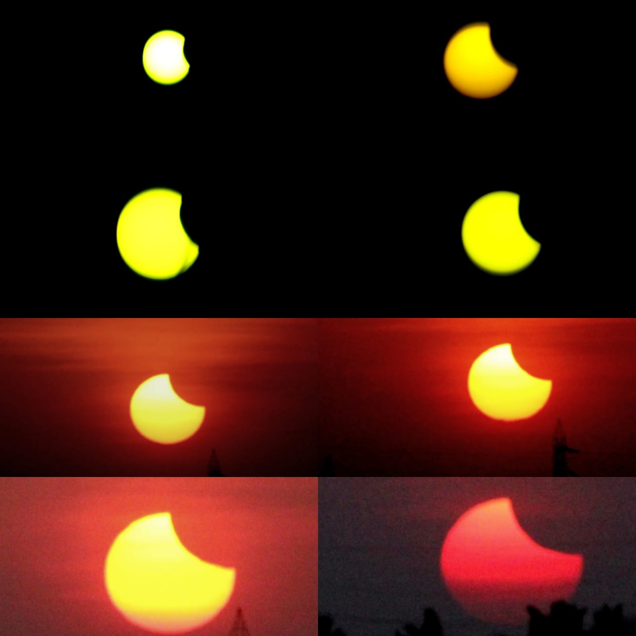 Solar Eclipse: ಕುತೂಹಲ ಕೆರಳಿಸಿದ ಪಾರ್ಶ್ವ ಸೂರ್ಯಗ್ರಹಣ